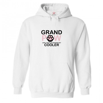 Grand Paw Like a Regular Grandpa But Cooler Classic Mens Kids and Adults Pullover Hoodie For Grandad